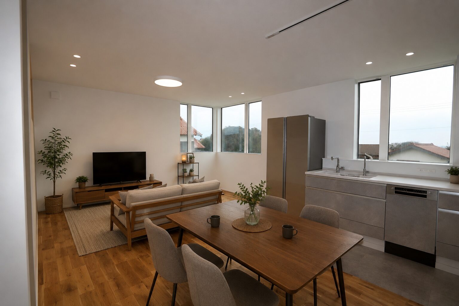 pote house フレキシブルで色々な居場所のある住まい